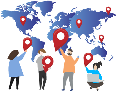 Illustration of custom-made itineraries
