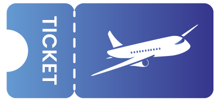 Illustration of airline tickets
